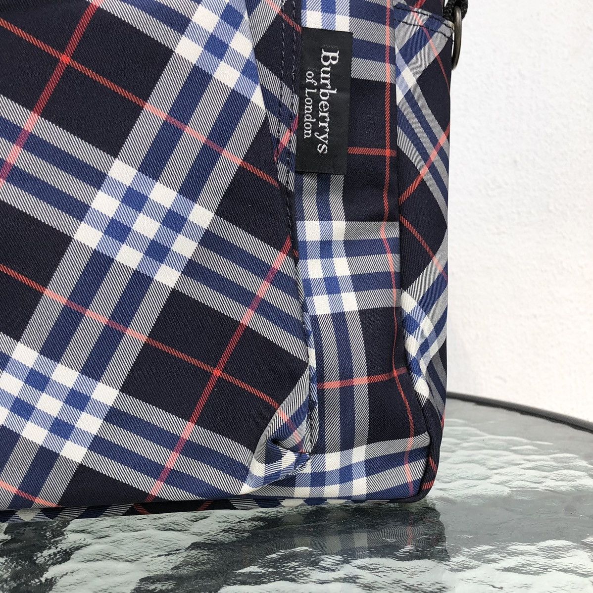 Burberry Vintages BURBERRYS Blue Novachecks Business Document Bag Size ONE SIZE - 10 Thumbnail