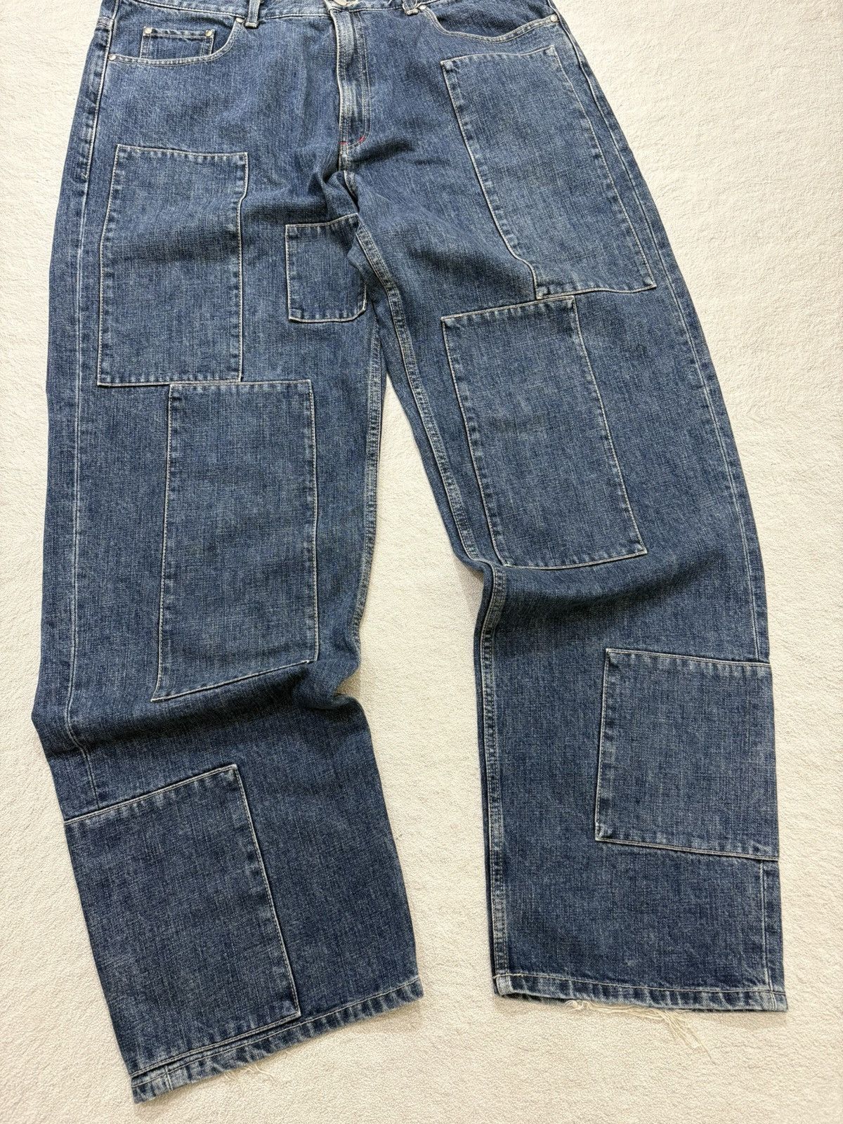 JNCO 2000s Brotherhood patchwork baggy denim y2k style Size US 38 / EU 54 - 3 Thumbnail