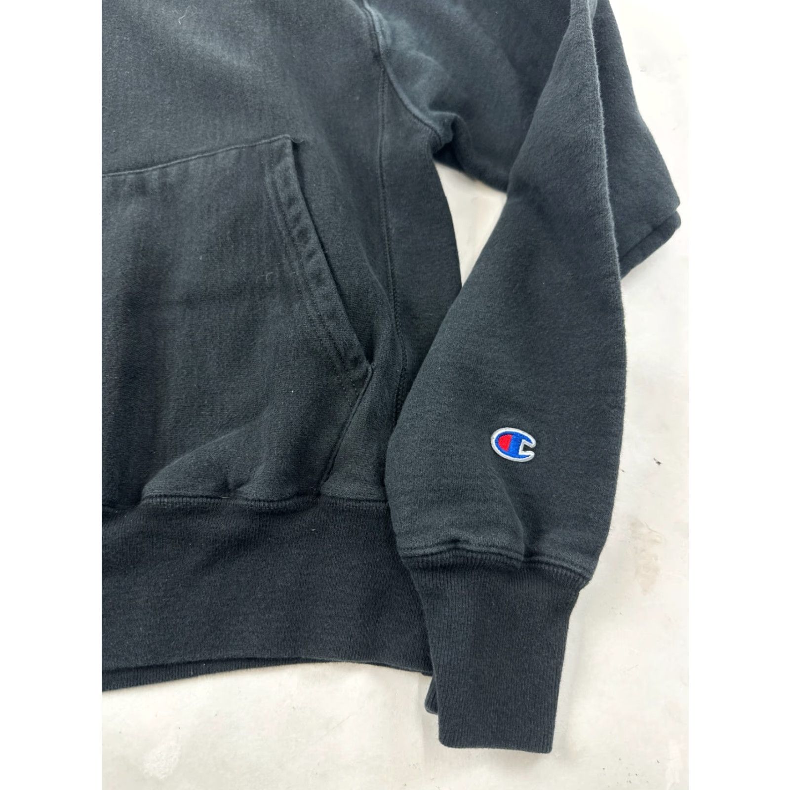 Champion Champion Hoodie Mens XS Black Long Sleeve Pullover Reverse Weave Outdoor Gym Size US XS / EU 42 / 0 - 6 Thumbnail