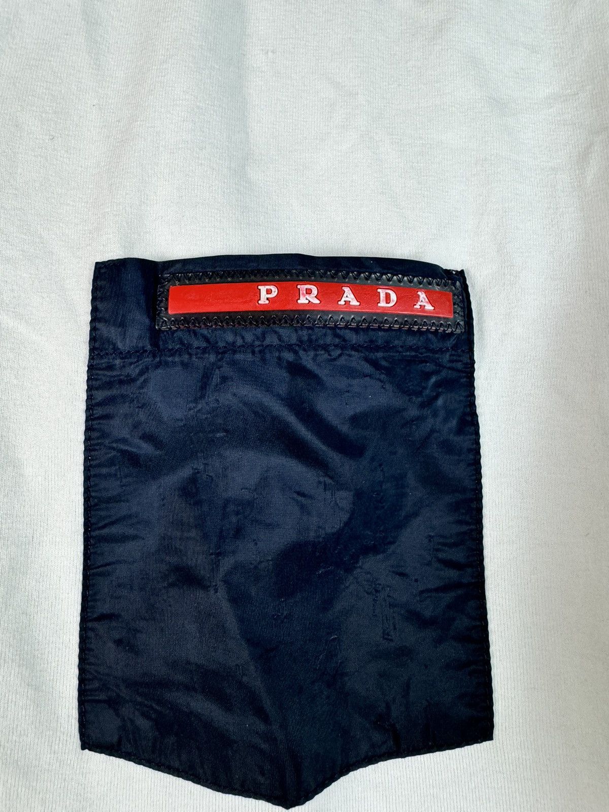 Prada Prada Nylon Reshuffling Rubber Logo Tab pocket t-shirt Size US M / EU 48-50 / 2 - 4 Thumbnail