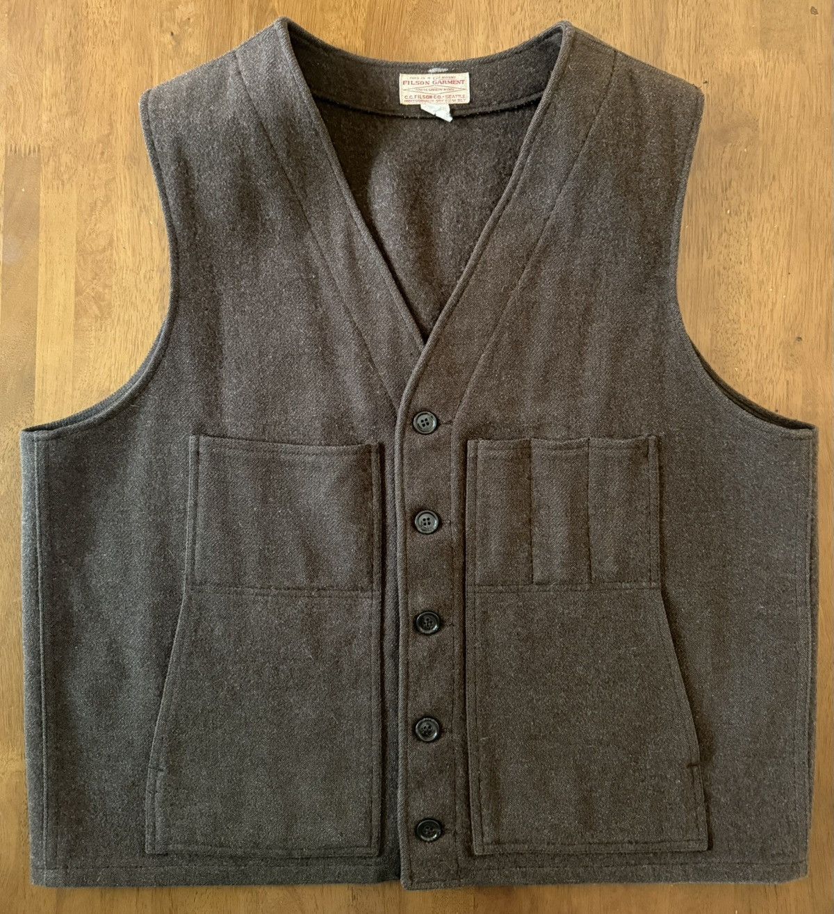 Filson Vintage Filson Wool Vest USA Brown XL Size US XL / EU 56 / 4 - 1 Thumbnail
