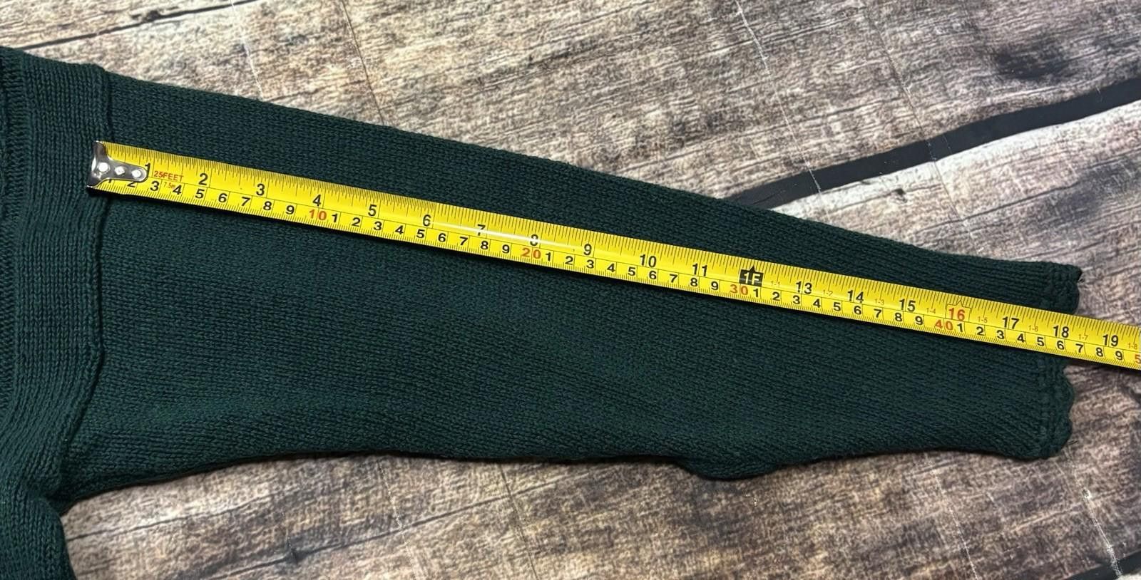 The Unbranded Brand VTG Sweater Womens Medium 3D Floral Cable Knit Green Cotton Size M / US 6-8 / IT 42-44 - 12 Thumbnail