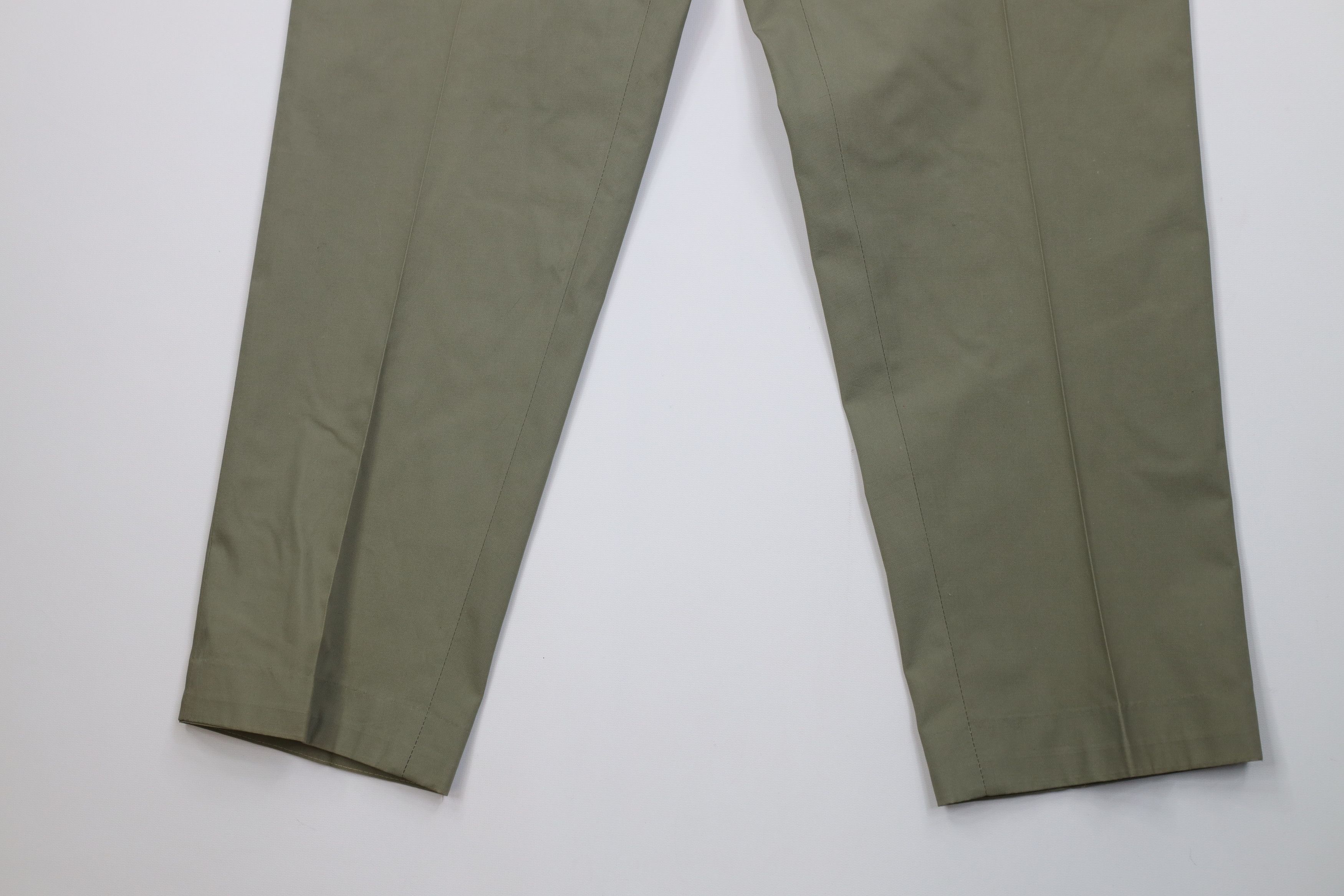 Vintage Vintage 60s 70s Streetwear Leg Chino Pants Light Green Size US 34 / EU 50 - 4 Thumbnail
