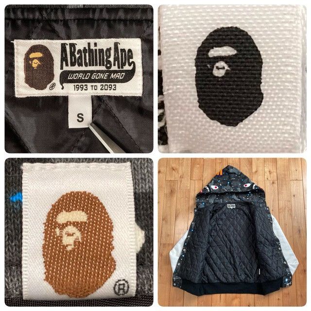 Bape BAPE Space camo shark hoodie varsity jacket a bathing ape Size US S / EU 44-46 / 1 - 9 Thumbnail