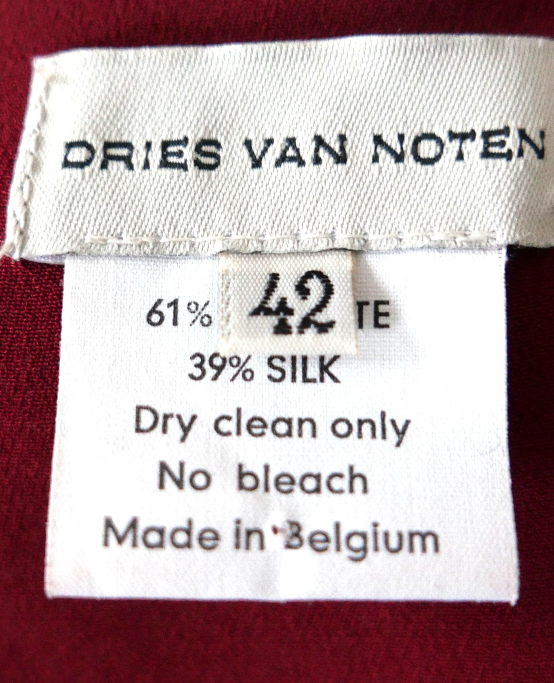 Dries Van Noten Dries Van Noten Vintage Fall 1999 Rose Rosette Trim Dress Size M / US 6-8 / IT 42-44 - 7 Thumbnail