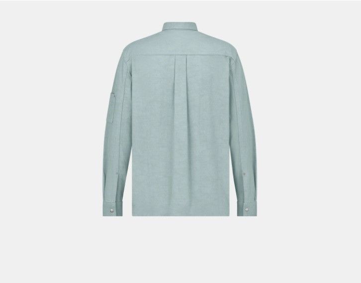 Dior o1w1db10225 483D587AY Couture Overshirt in Blue Size US M / EU 48-50 / 2 - 2 Thumbnail