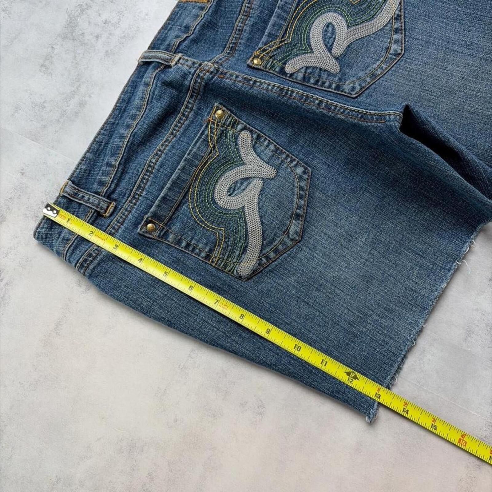 Rocawear Y2K Blue Rocawear Grunge Skater Mini Denim Shorts Size 30" / US 8 / IT 44 - 7 Thumbnail