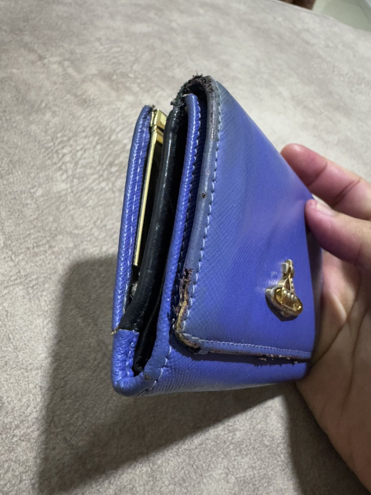 Genuine Leather × Vivienne Westwood 🇮🇹 Vivienne Westwood ORB Logo Bifold Small Leather Wallet Size ONE SIZE - 8 Thumbnail