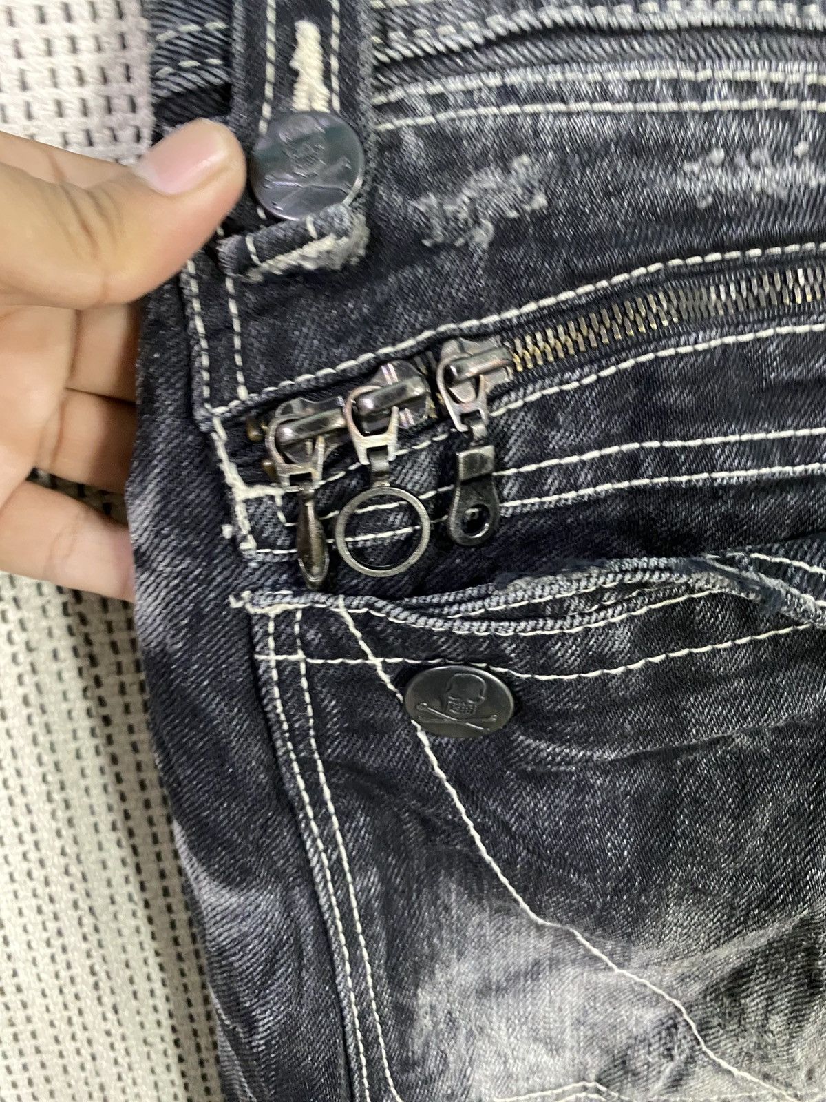 If Six Was Nine Army of no! Collection 2008/09 punk denim distressed Size US 32 / EU 48 - 11 Thumbnail