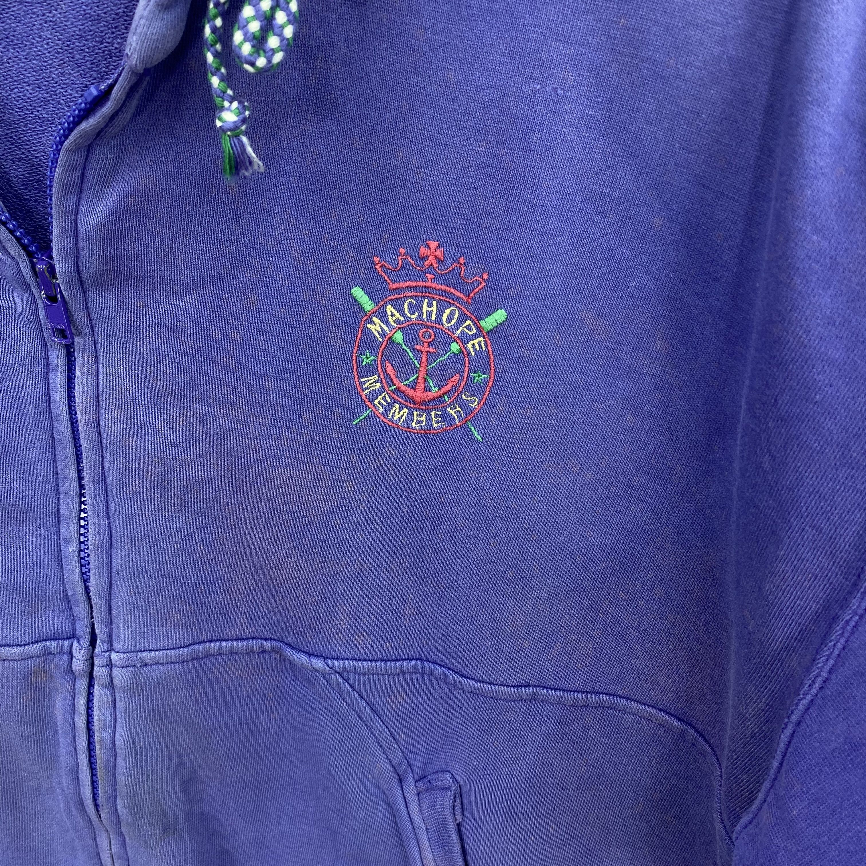 Japanese Brand Vintage 90s Mac Hope Zip Up Hoodie Faded Purple Sweatshirt Size US M / EU 48-50 / 2 - 4 Thumbnail