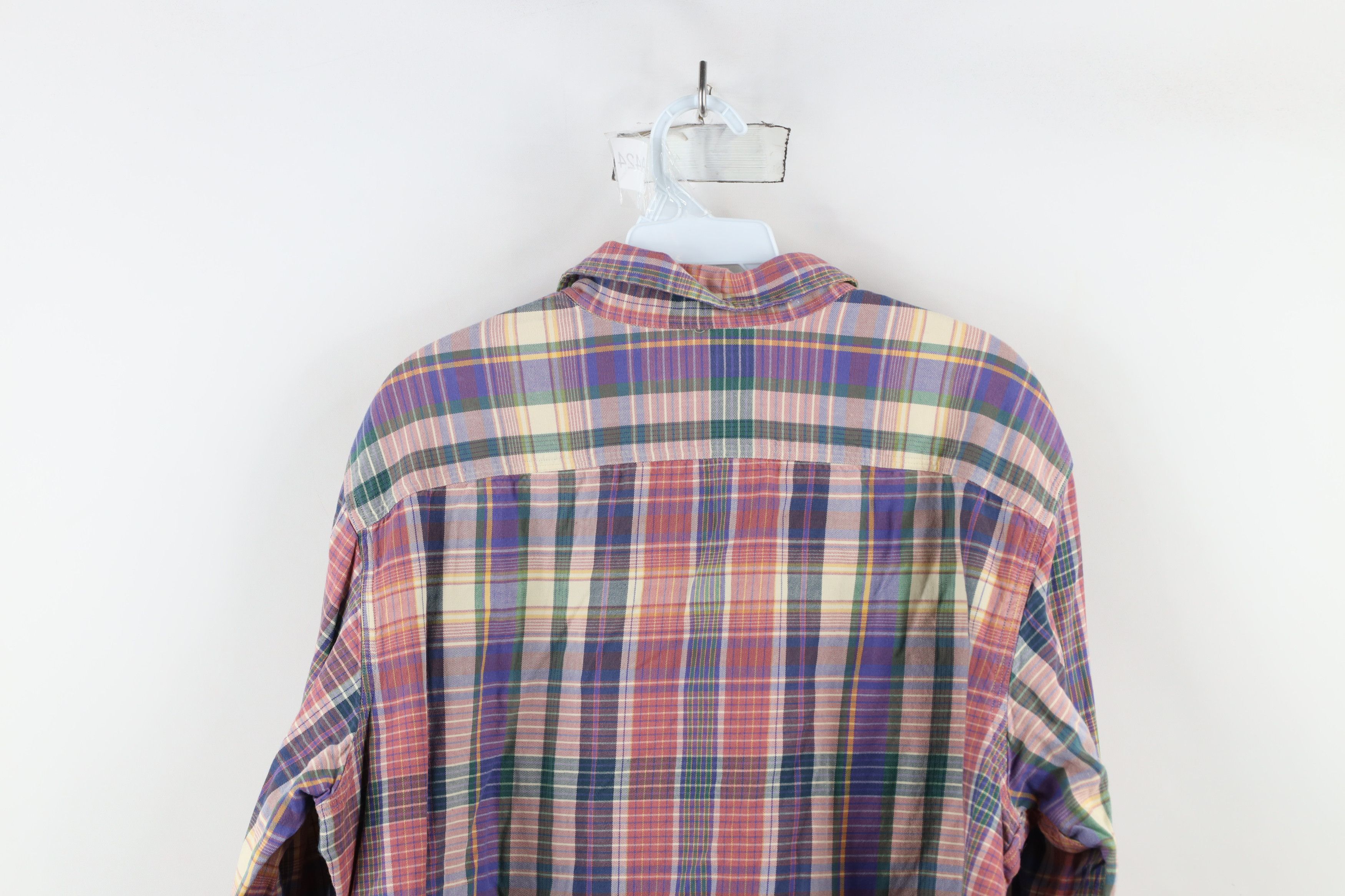 Polo Ralph Lauren Vintage 90s Ralph Lauren Madras Plaid Flannel Button Shirt Size US L / EU 52-54 / 3 - 8 Thumbnail