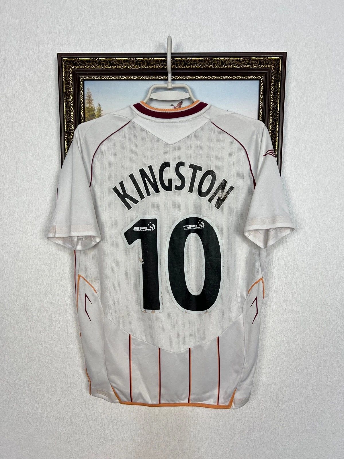 Umbro Heart Midlothian football shirt #10 Kingston Jersey Boys Size US XXS / EU 40 - 6 Thumbnail