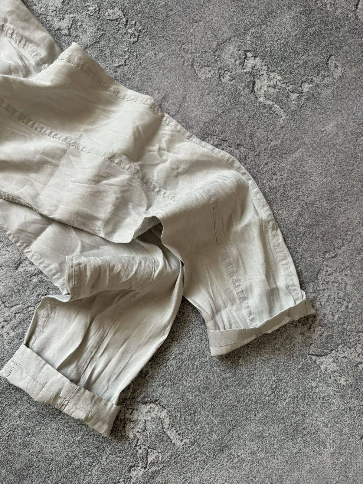 Annette Gortz × Japanese Brand Annette Gortz 38 linen light gray pant trouser chino relaxed Size 26" / US 2 / IT 38 - 15 Thumbnail