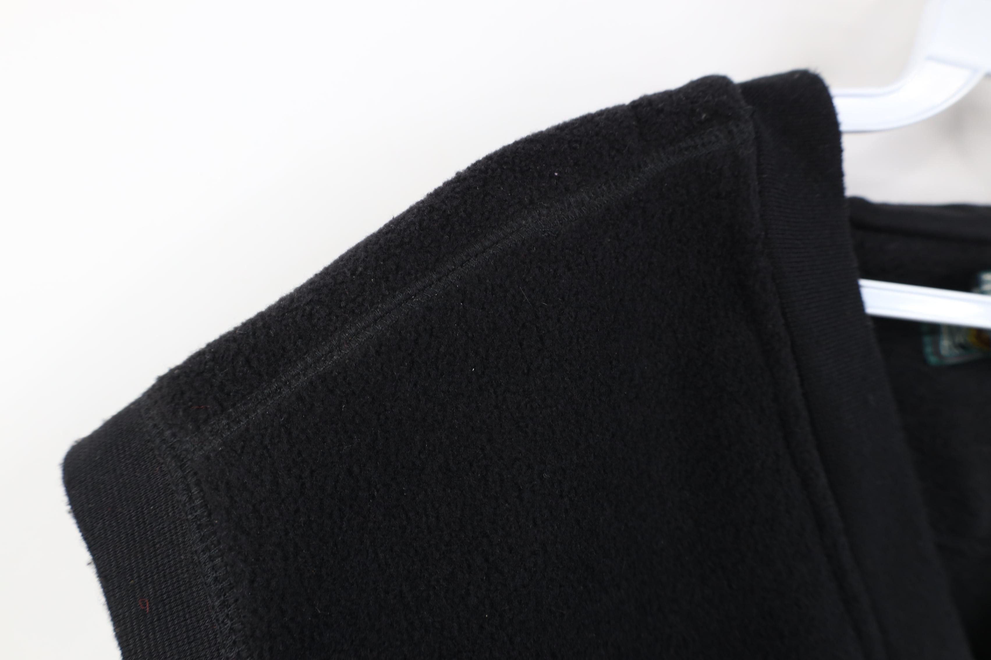 Vintage Vintage 90s Streetwear Fleece V-Neck Sweater Vest Black Size US XXL / EU 58 / 5 - 4 Thumbnail