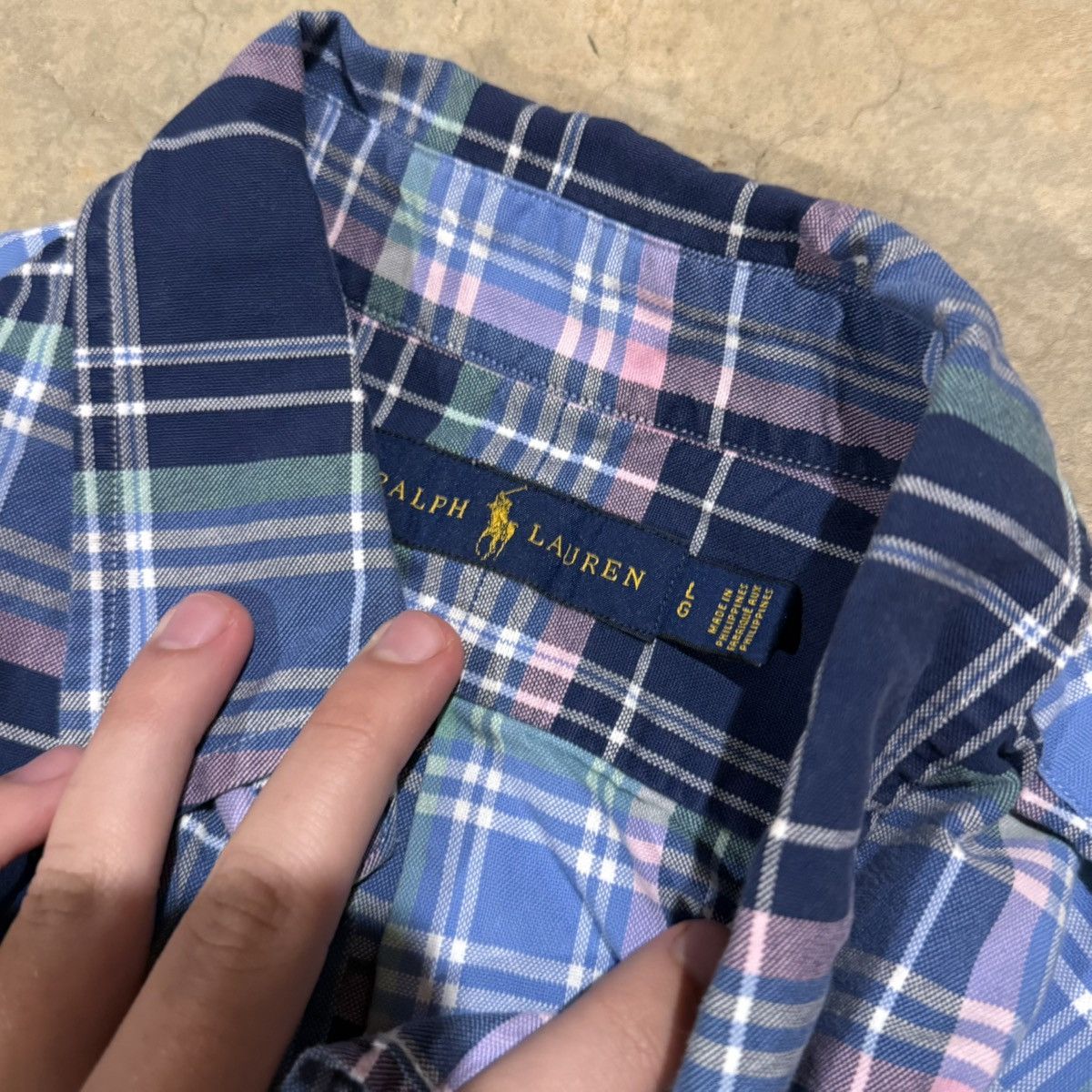 Polo Ralph Lauren Polo Ralph Lauren Faded Pony Plaid Flannel Shirt ERD Grunge Size US L / EU 52-54 / 3 - 4 Thumbnail