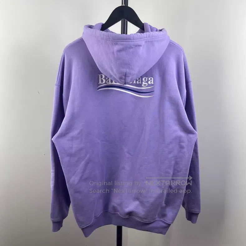 Balenciaga Balenciaga Eggplant purple embroidered Coca-Cola hooded sw Size US M / EU 48-50 / 2 - 2 Thumbnail
