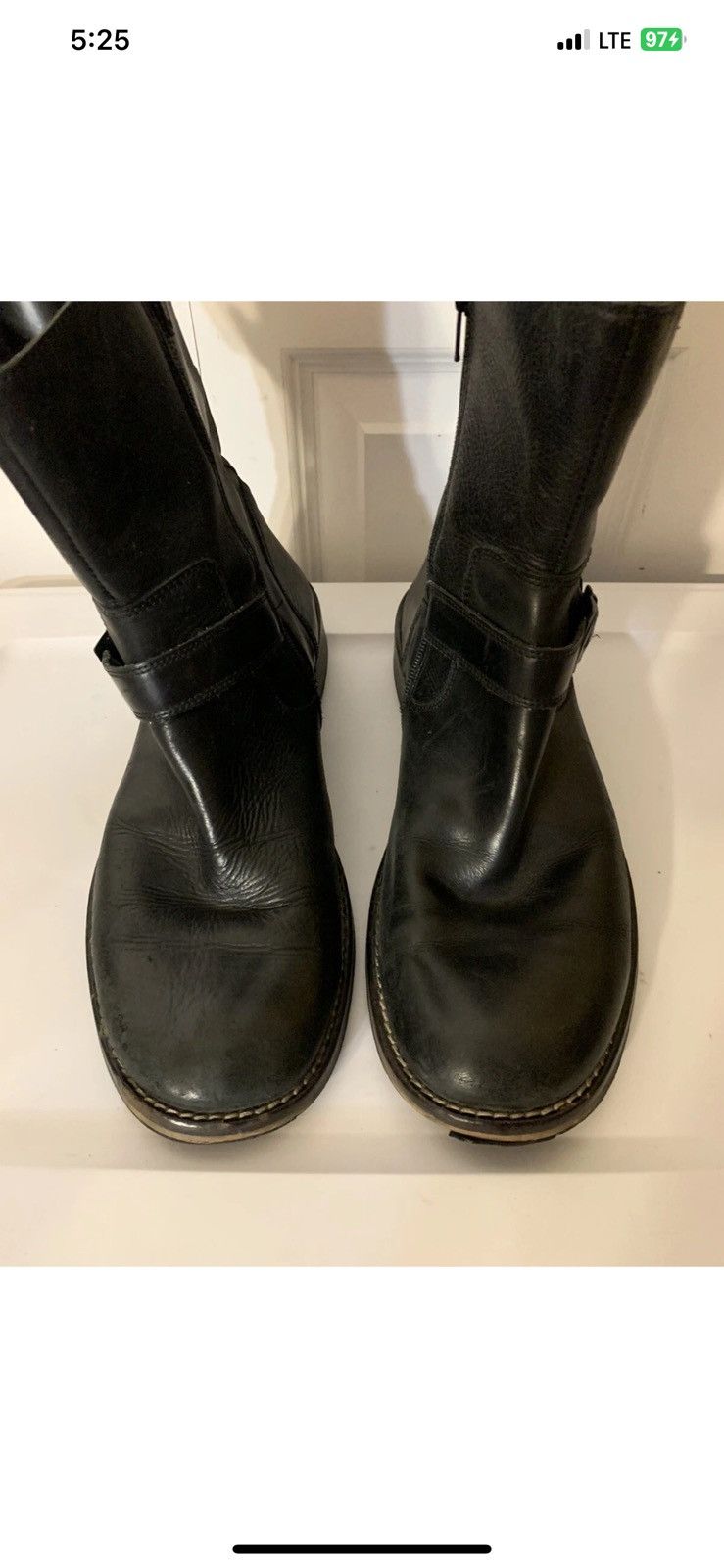 Other Red Tape Men's 10.5 Salisbury Black Leather Side Zip Boots Size US 10.5 / EU 43-44 - 6 Thumbnail