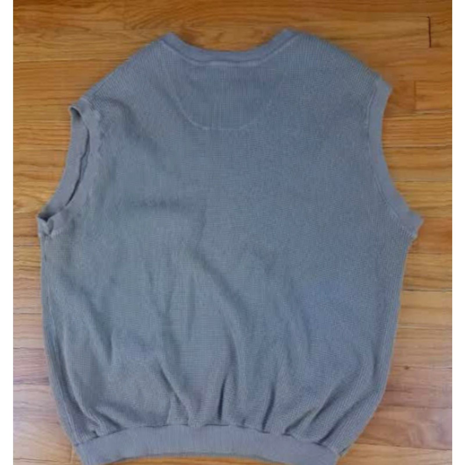 Orvis Orvis Mens Sweater Vest V-Neck Cotton Knit Brown Tan Large L Size US L / EU 52-54 / 3 - 5 Thumbnail
