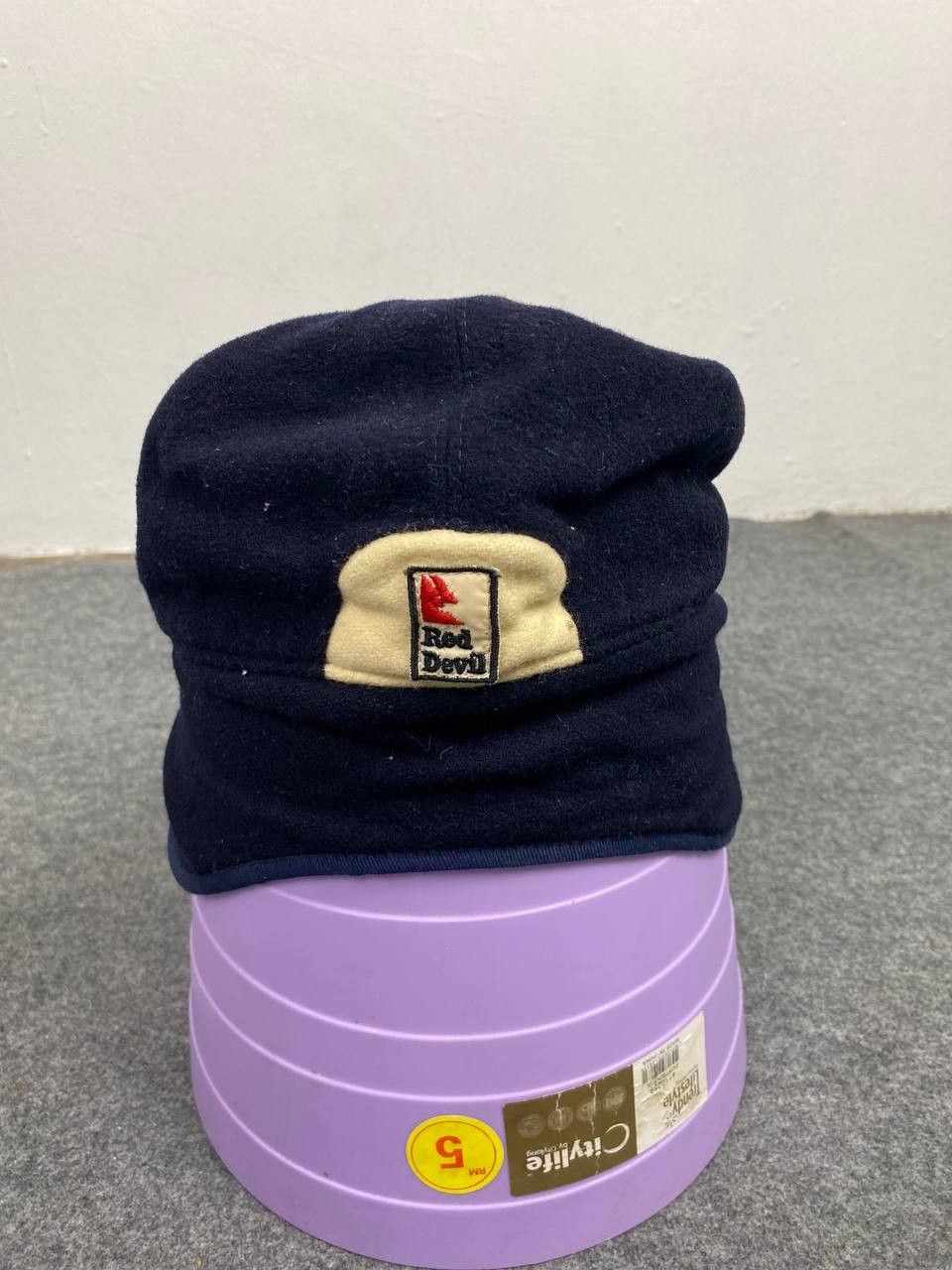 Italic vintage red devil wool ski cap made in italy Size ONE SIZE - 5 Thumbnail