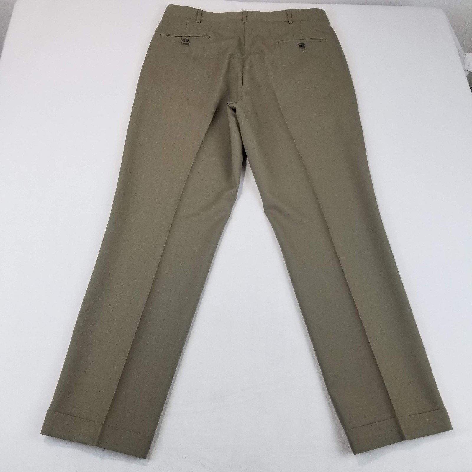L.L. Bean LL Bean Pants Mens 36 Pleated Cuffed Made in USA Trousers Size US 36 / EU 52 - 2 Thumbnail