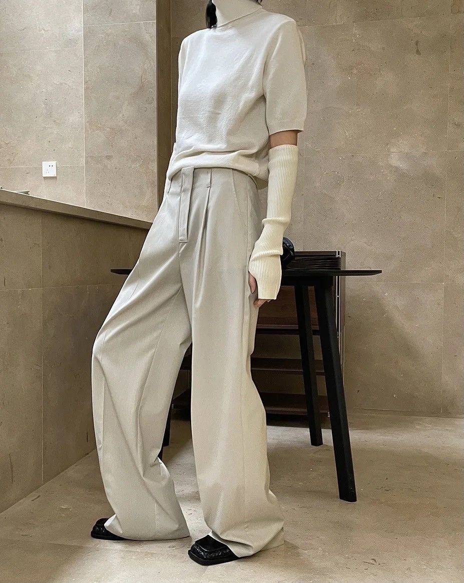 Designer × Vintage Casual Loose Wide Leg Solid Pants Trousers Size US 30 / EU 46 - 6 Thumbnail
