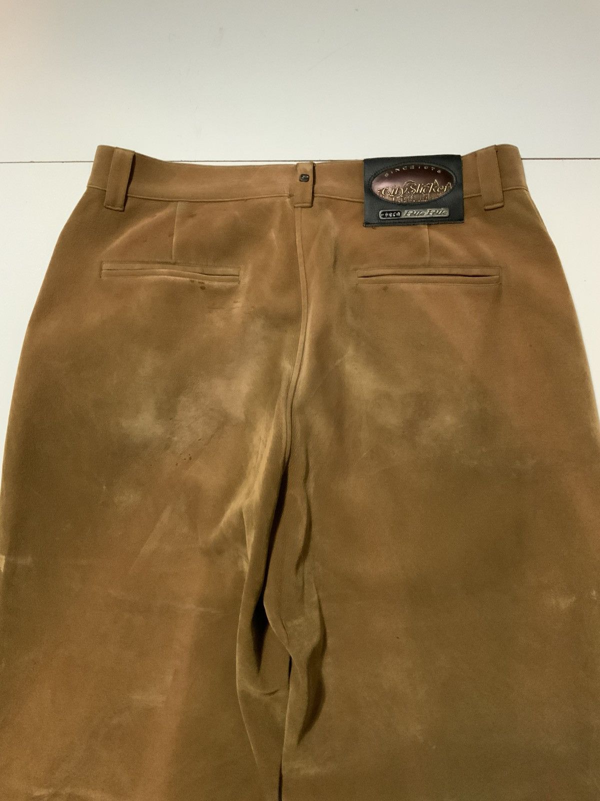 Pelle Pelle × Vintage 90s Y2K 2000s Pelle Pelle City Slicker Faux Leather Pants Size US 36 / EU 52 - 12 Thumbnail