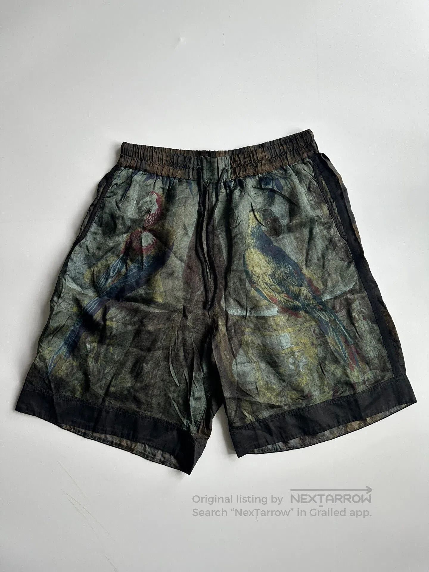 Dries Van Noten Dries Van Noten Floral Bird Print Shorts. Size US 28 / EU 44 - 3 Thumbnail
