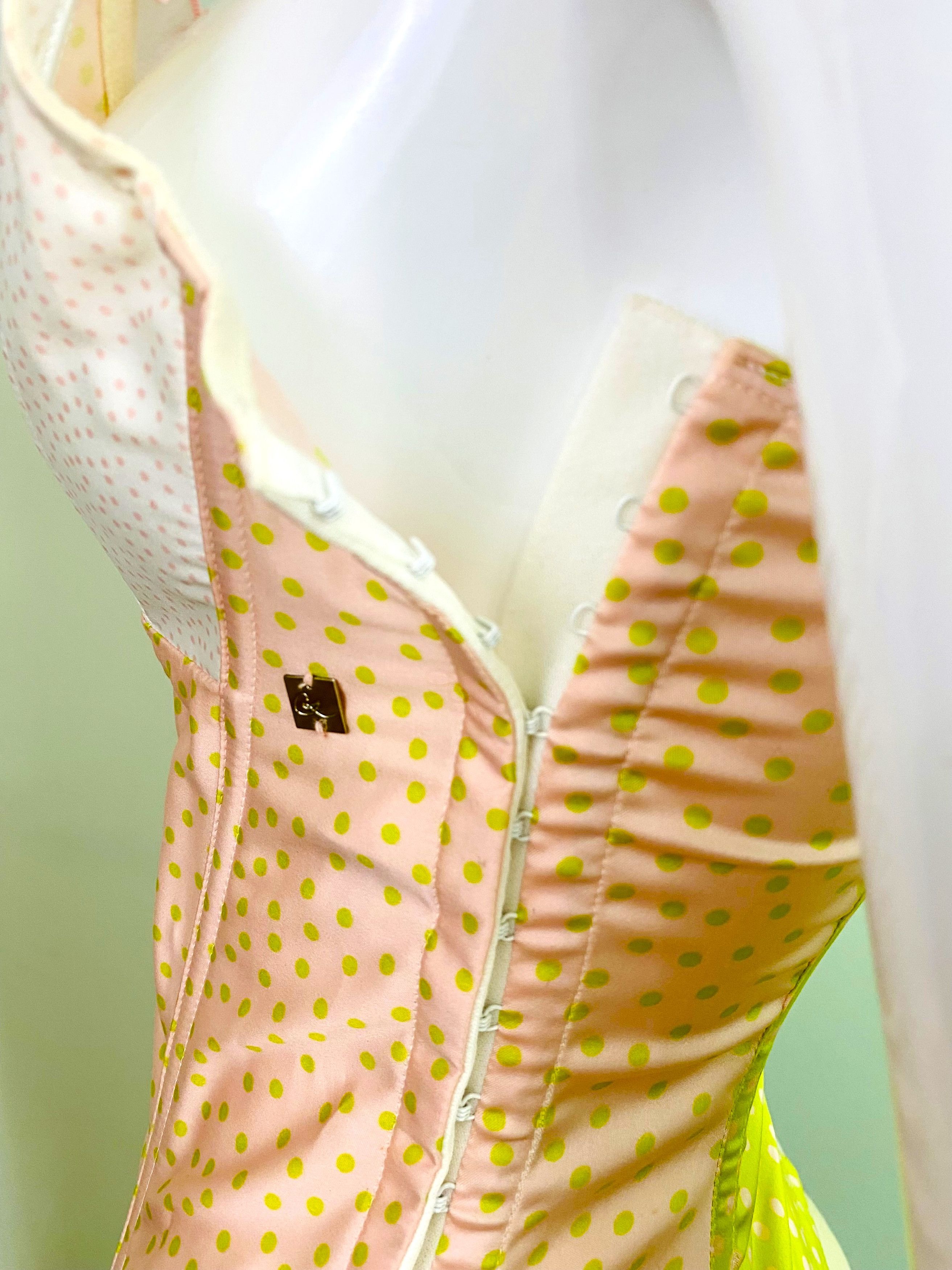 Christian Lacroix Christian Lacroix Fishbone Dot Medium Tee Top Corset Bustier Size M / US 6-8 / IT 42-44 - 8 Thumbnail