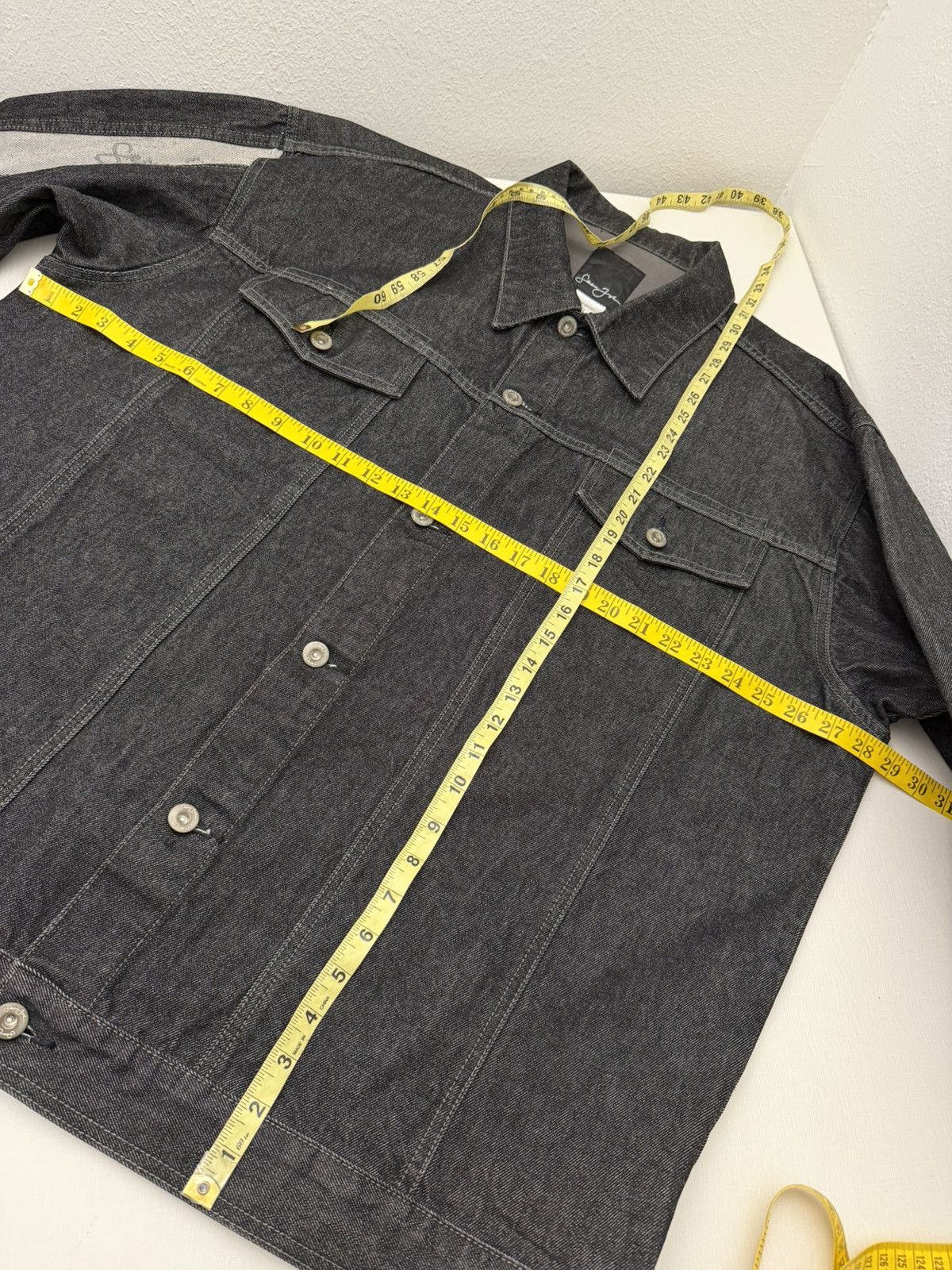 Sean John Vintage Y2K Sean John Black And Gray Denim Jean Jacket XXL Size US XXL / EU 58 / 5 - 10 Thumbnail