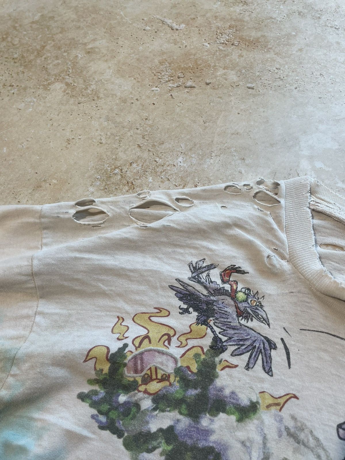 Band Tees × Grateful Dead × Vintage Vintage Grateful Dead Band Tour Tshirt Tie Dye Size US XL / EU 56 / 4 - 7 Thumbnail