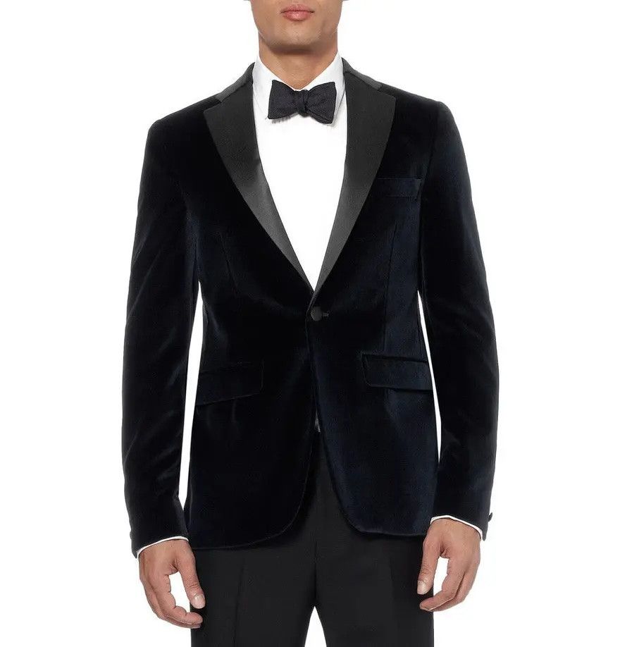 Acne Studios Drifter Slim Fit Velvet Tuxedo Blazer Size 36R - 1 Thumbnail