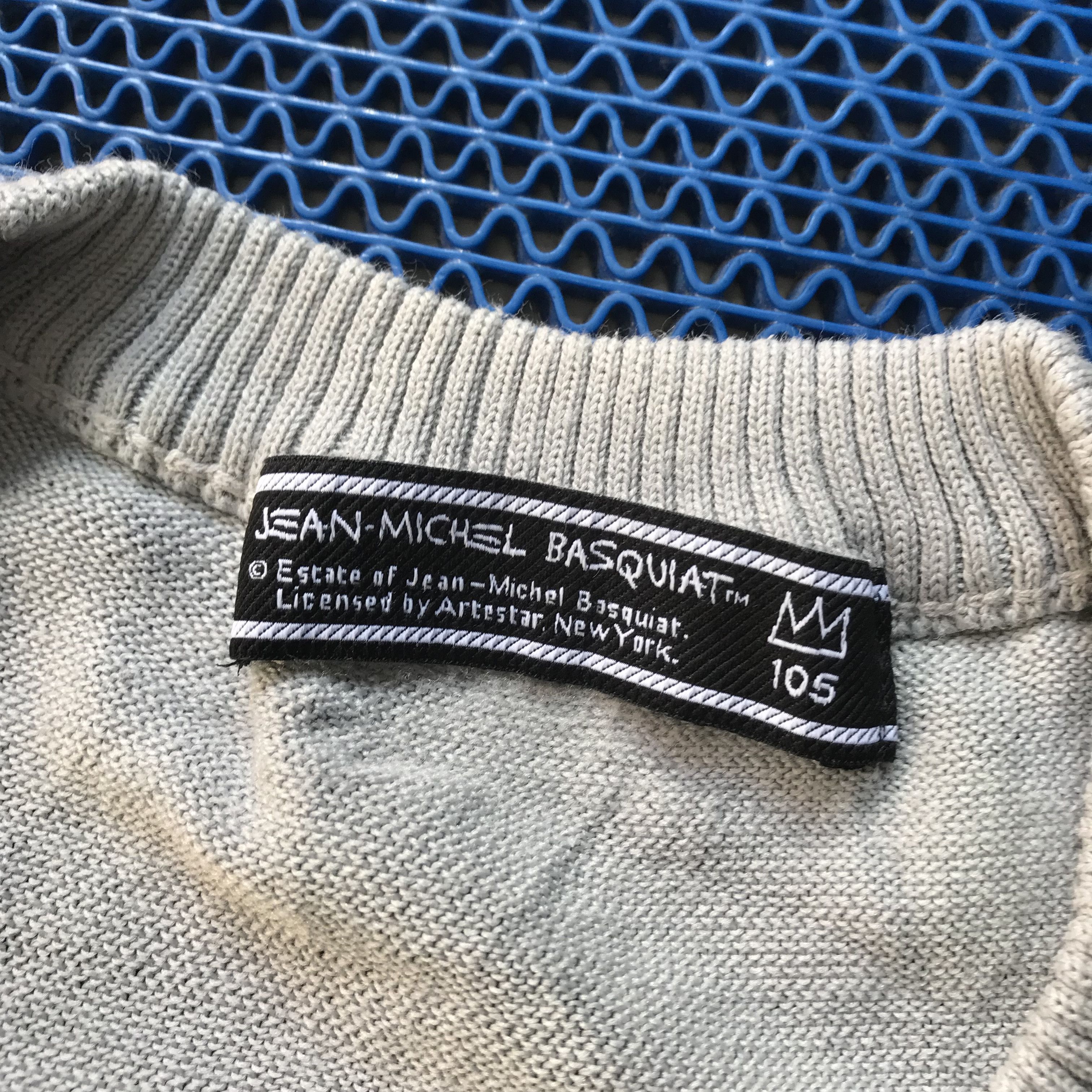 Jean-Michel Basquiat Vintage Jean michel basquiat JMB grey knitwear round colar Size US L / EU 52-54 / 3 - 4 Thumbnail