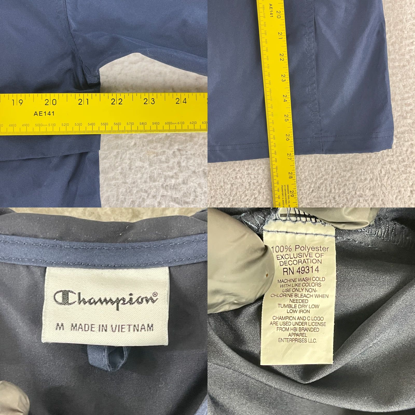 Champion Champion Jacket Mens Notre Dame Fighting Irish Blue Hoodie Long Sleeve Medium Shirt Size US M / EU 48-50 / 2 - 8 Thumbnail