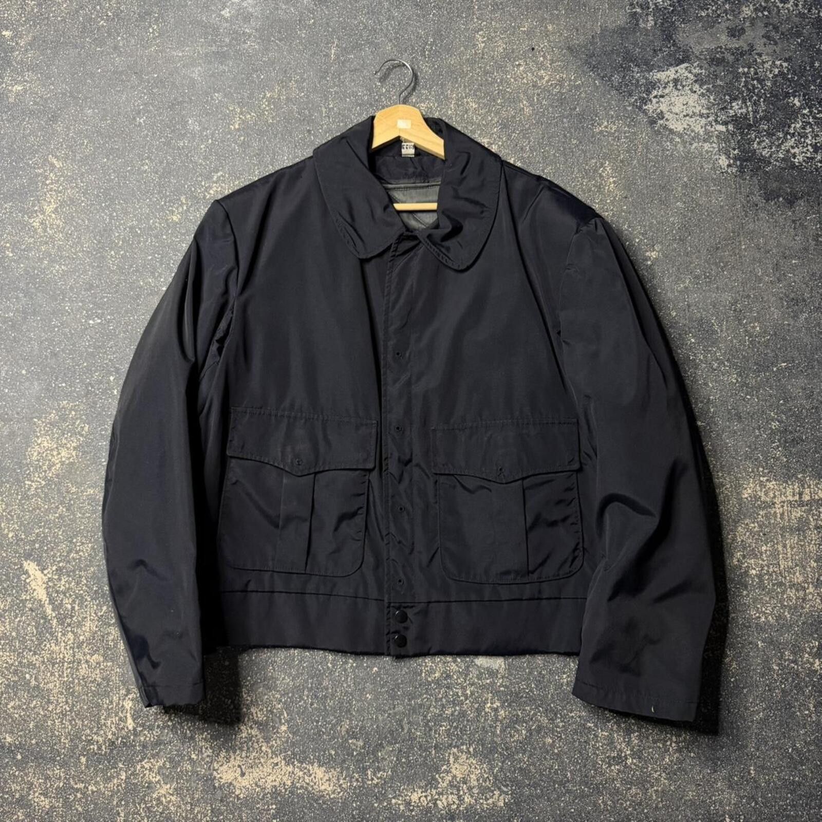 Eddie Bauer Vintage Blauer Navy Blue Lined Duty Jacket Size US XL / EU 56 / 4 - 1 Thumbnail