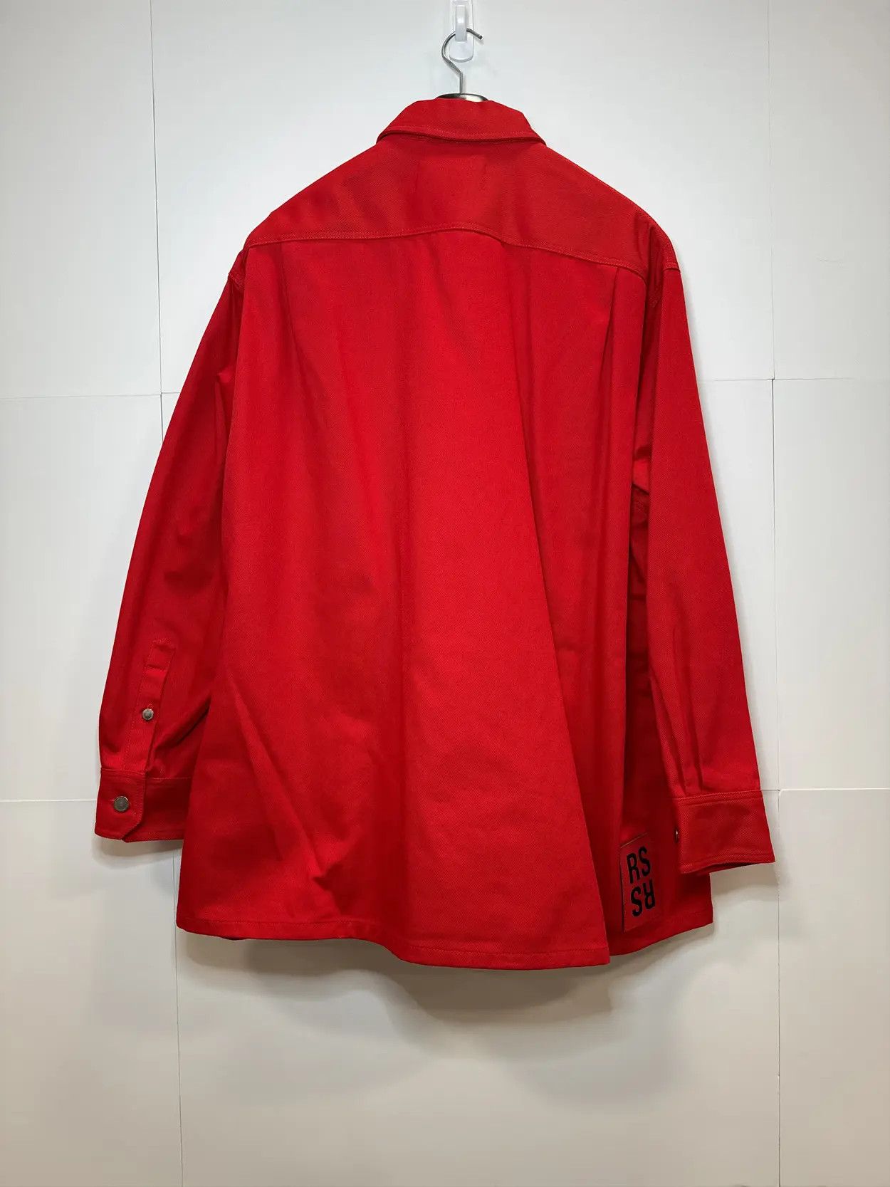 Raf Simons Men's Raf Simons Red Oversized Denim Shirt Size US L / EU 52-54 / 3 - 3 Thumbnail