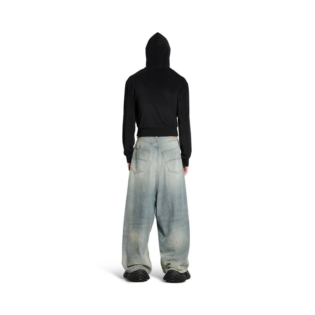 Balenciaga o1bcso1str1225 Low Crotch Pants in Blue Size US 30 / EU 46 - 4 Thumbnail