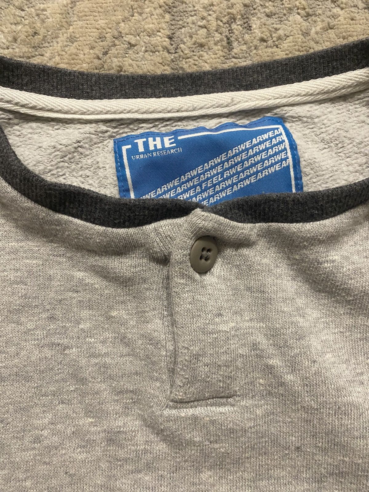 URBAN RESEARCH DOORS Urban Research - Layered Thermal Longsleeve Henley T Shirt Size US M / EU 48-50 / 2 - 3 Thumbnail