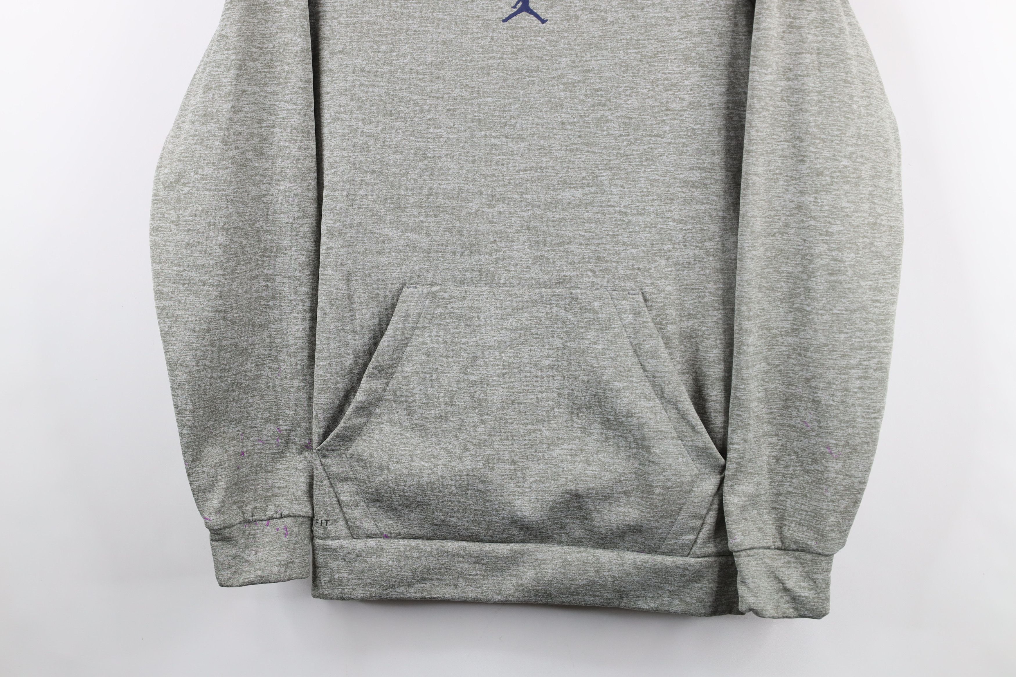 Nike × Vintage Nike Air Jordan of Michigan Jumpman Football Hoodie Gray Size US S / EU 44-46 / 1 - 3 Thumbnail