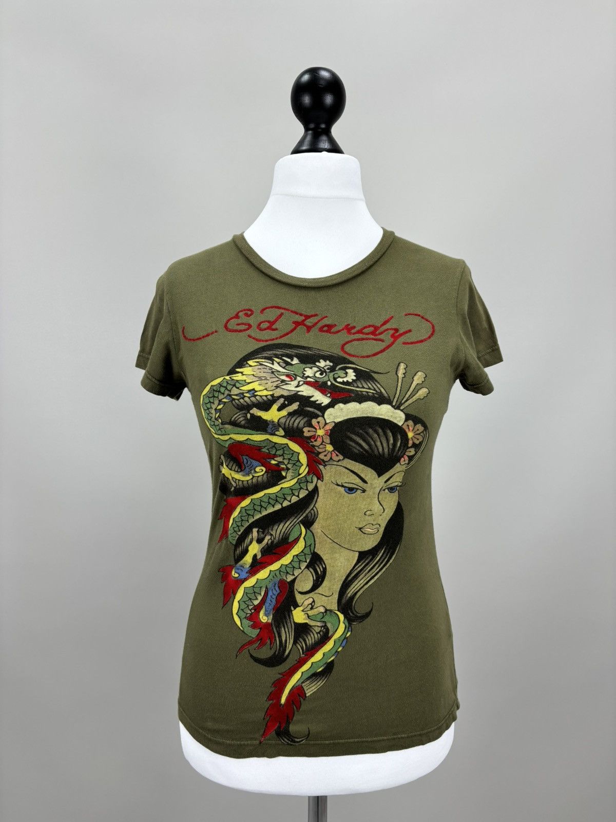 Ed Hardy × Japanese Brand Womens t shirt Ed Hardy Size S Color Brown Size S / US 4 / IT 40 - 2 Thumbnail