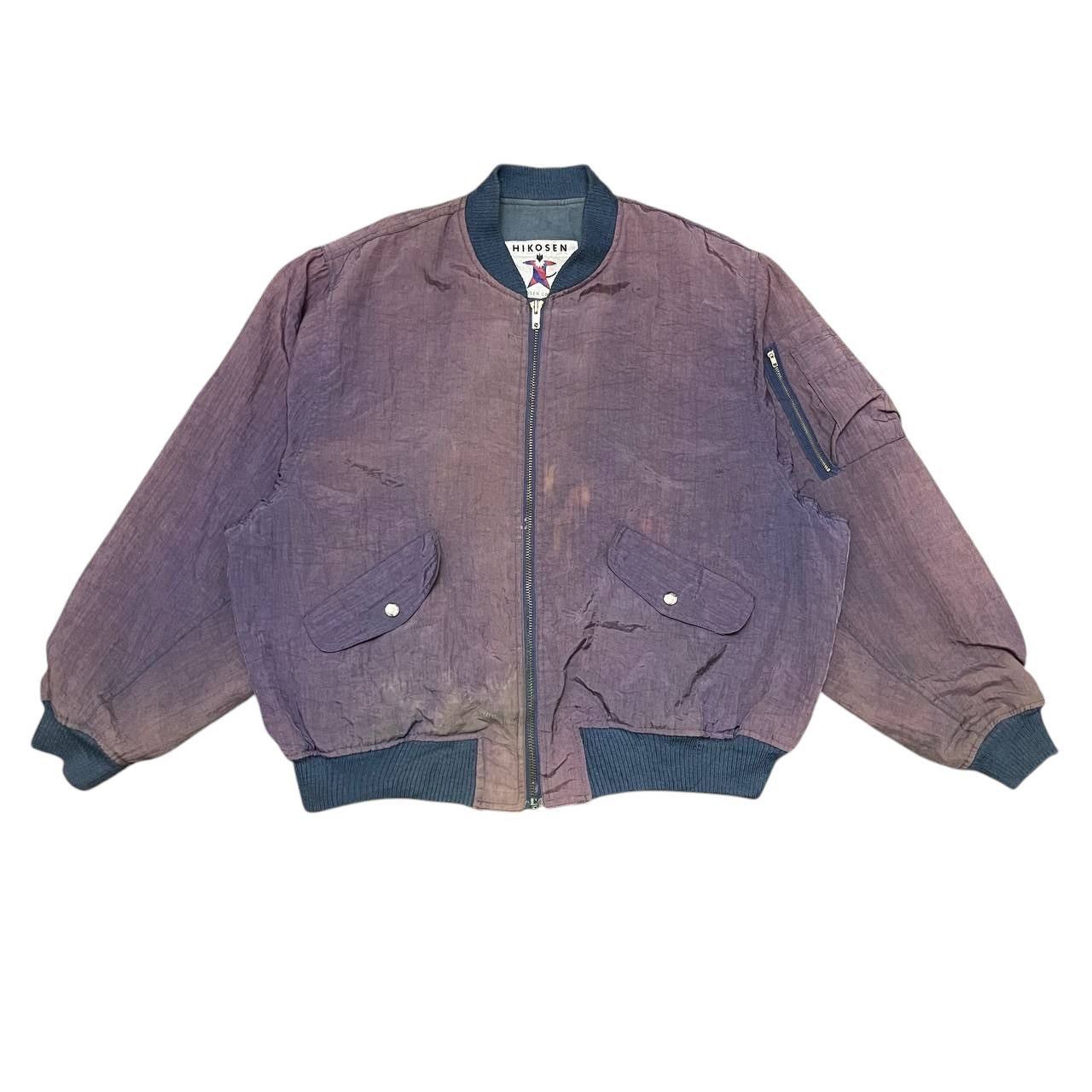 Vintage Vintage Hikosen Sunfaded Bomber Jacket Size US L / EU 52-54 / 3 - 4 Thumbnail