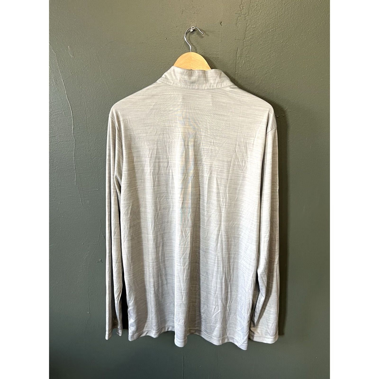Adidas Adidas Mens Gray Long Sleeve 1/4 Zip Pullover XL Pullover Shirt Mens Gray 1/4 Zip Adidas Size US XL / EU 56 / 4 - 2 Thumbnail