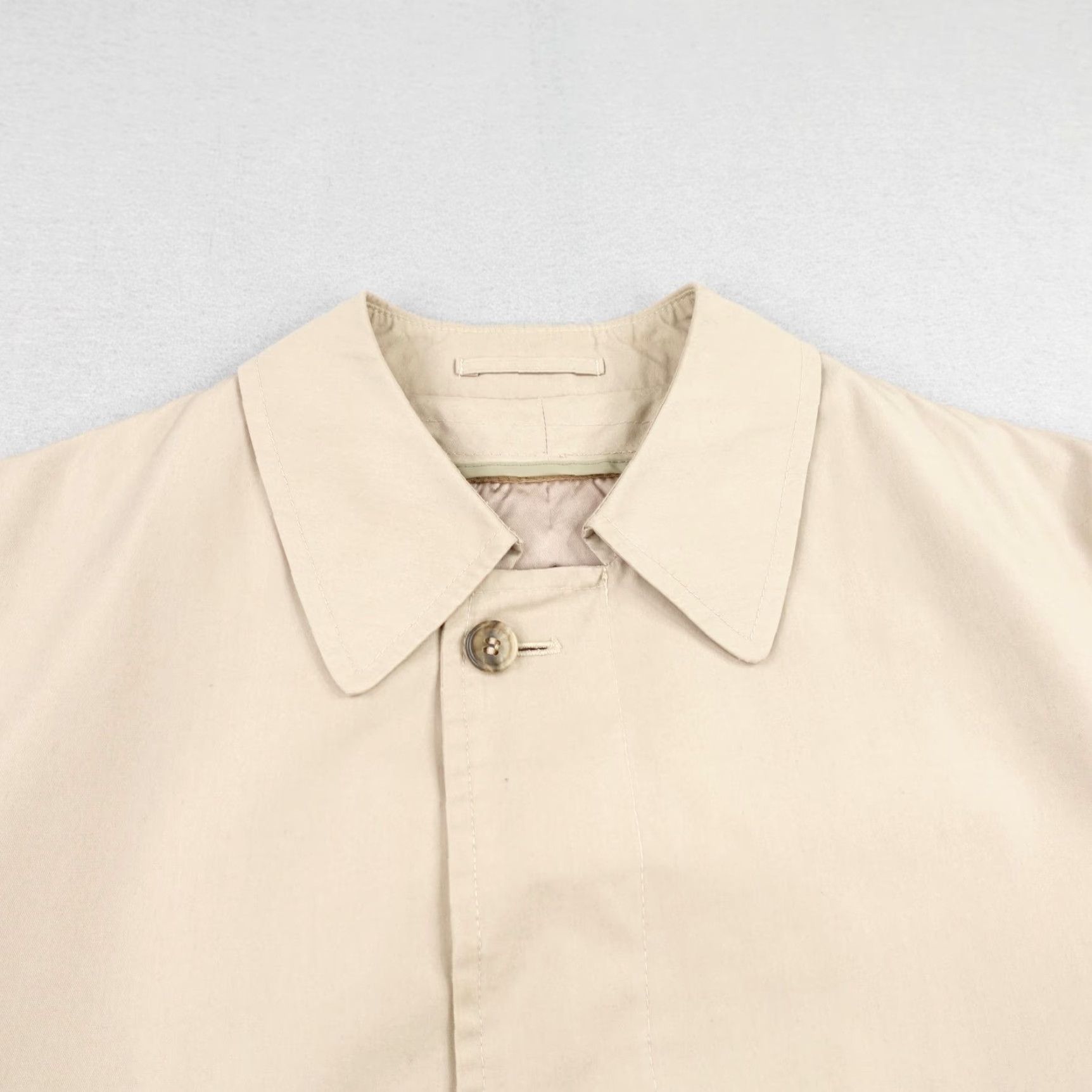 Hart Schaffner Marx VINTAGE Hart Schaffner & Marx Coat Mens 42S Beige Rain Trench Jacket Liner Wool Lined Water Resistant Single-Breasted Size US XS / EU 42 / 0 - 2 Thumbnail