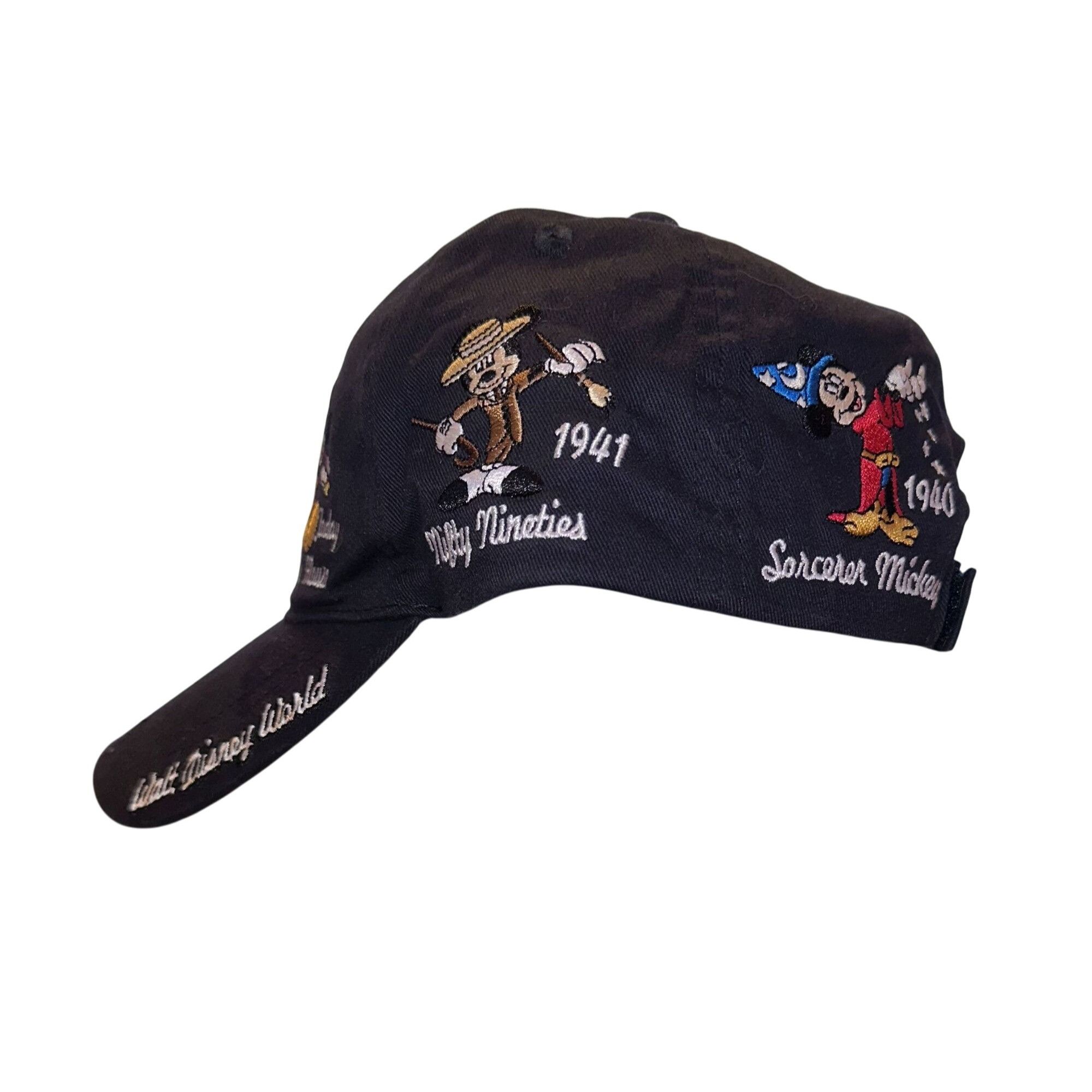Disney Vtg Disney Mickey Mouse ''Through the Years'' Adjustable Buc Size ONE SIZE - 2 Thumbnail
