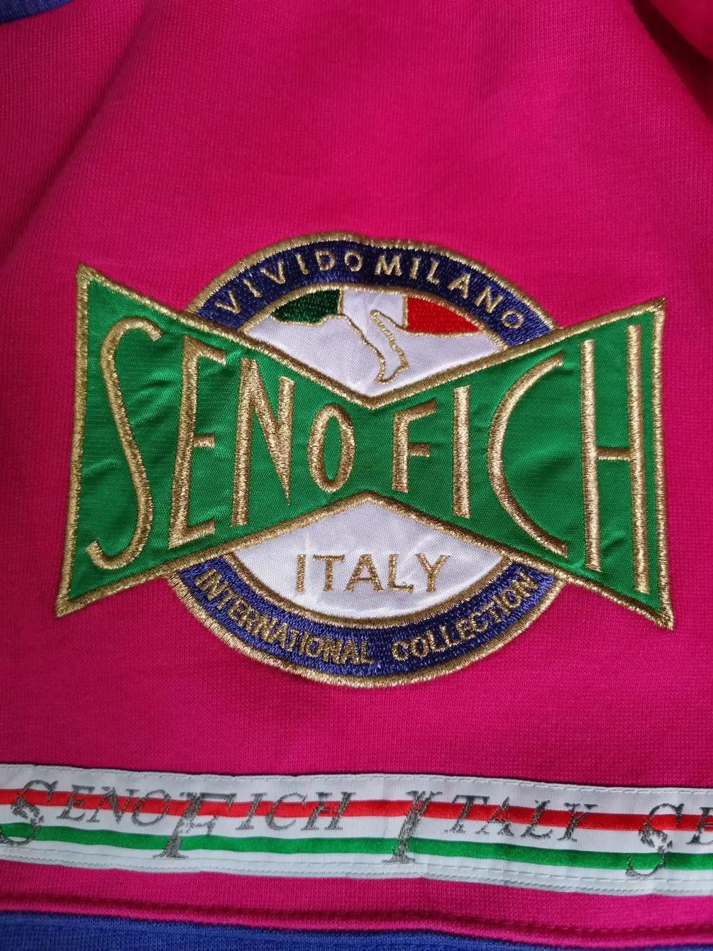 Other Rare!!! Senofich Italy Embroidered Big Logo Sweatshirt Size US L / EU 52-54 / 3 - 8 Thumbnail