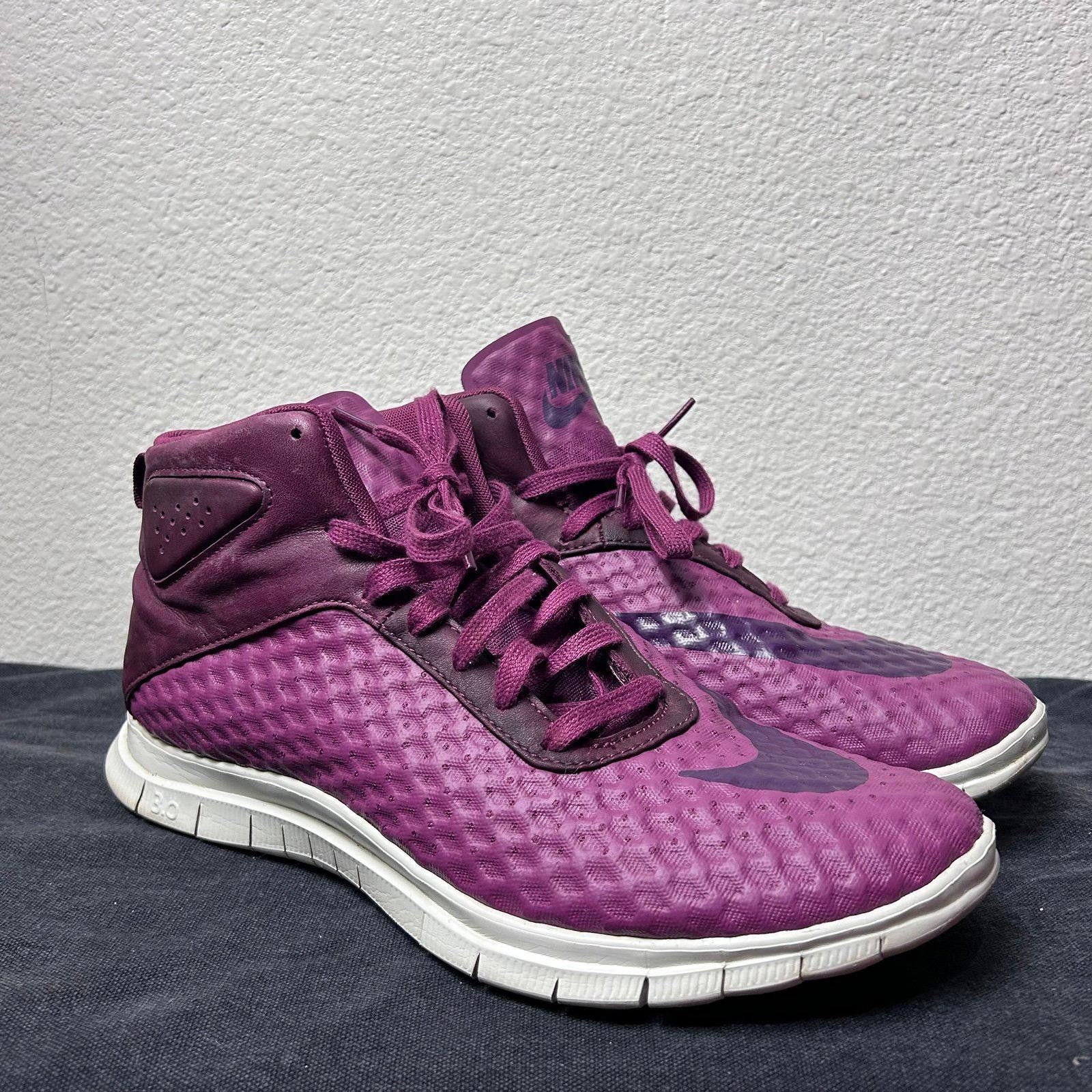 Nike Nike Free Hypervenom Mid (Burgundy) Size US 11 / EU 44 - 3 Thumbnail