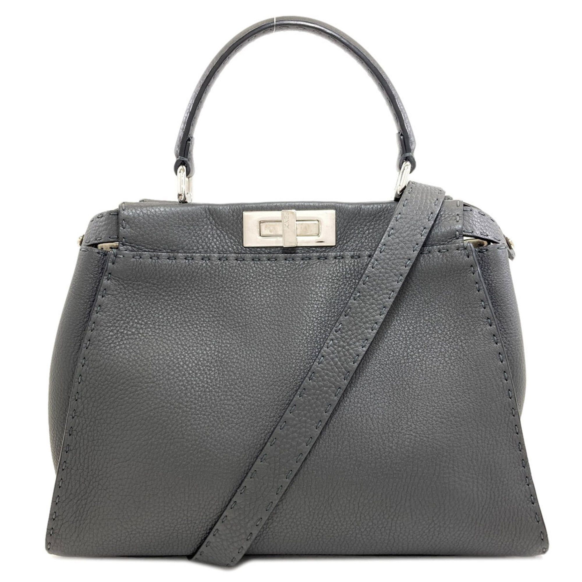 Fendi Fendi Peekaboo Medium Selleria 2-Way Handbag, Calfskin, Women's Size ONE SIZE - 1 Thumbnail