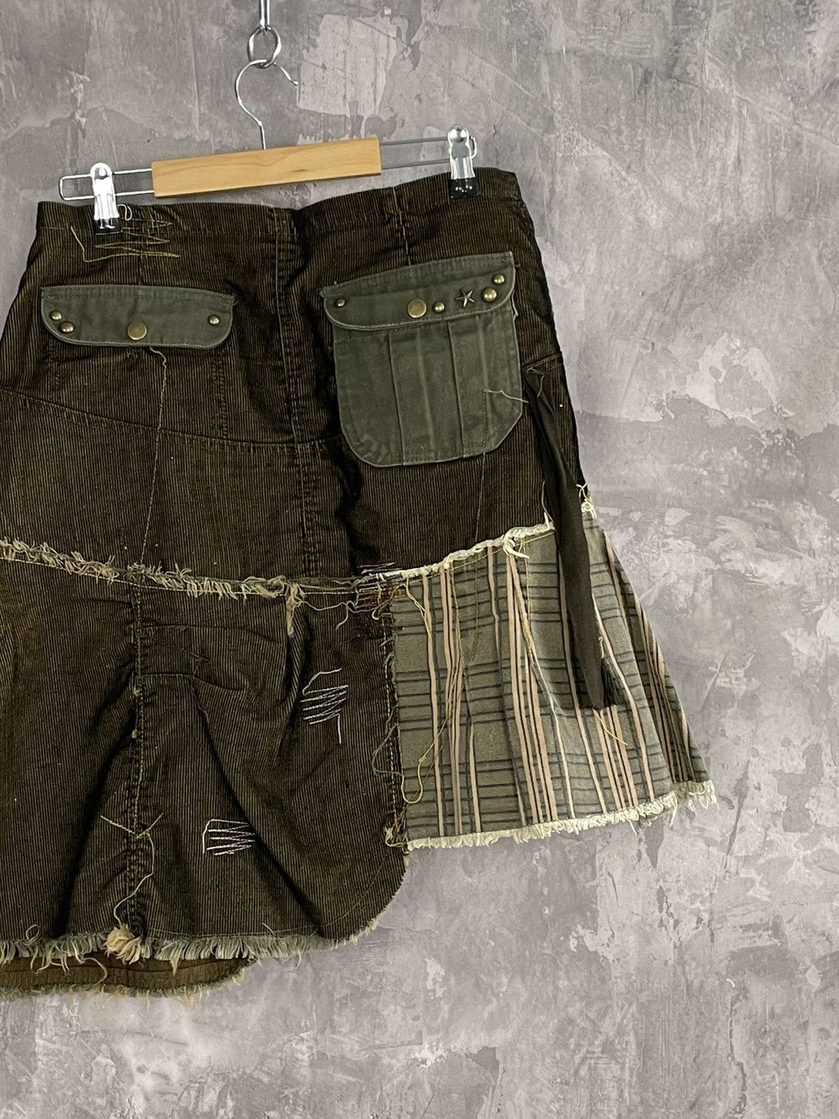 If Six Was Nine × Japanese Brand × Seditionaries Y2K Patchwork Punk Japanese Brand Rare Skirt Size 34" / US 12 / IT 48 - 7 Thumbnail