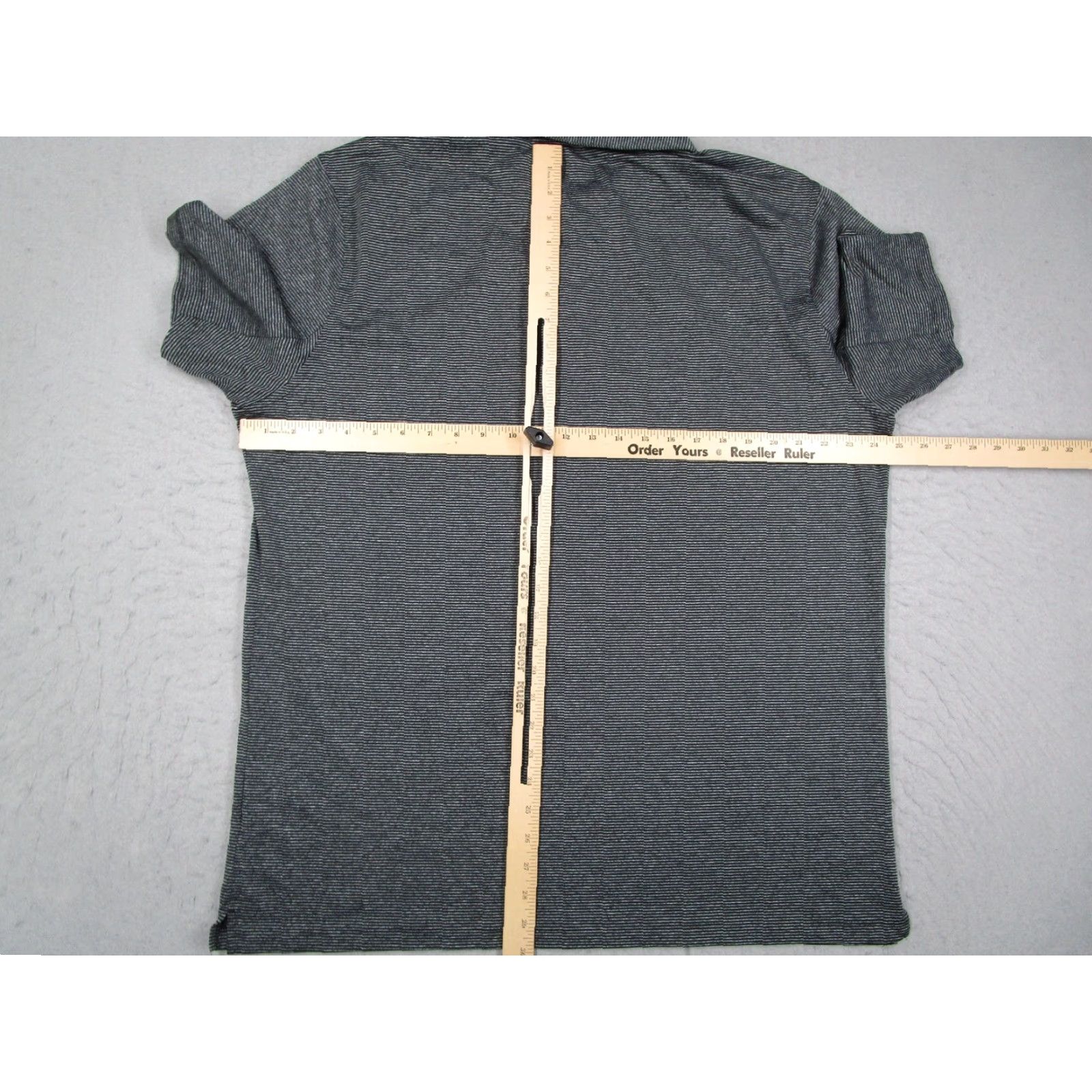Nike Nike Polo Shirt Mens XL Gray Stripe Dri-FIT Princeton Golf Stretch 890097-010 Size US XL / EU 56 / 4 - 6 Thumbnail