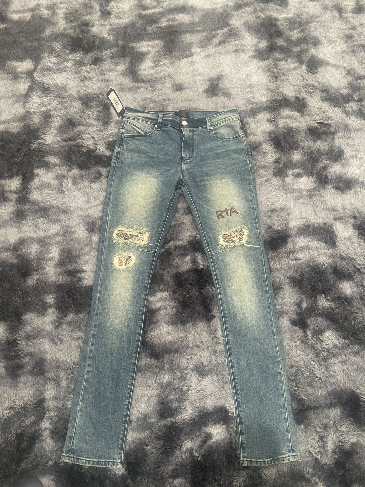 Rta RTA snake distressed denim Size US 31 - 1 Thumbnail
