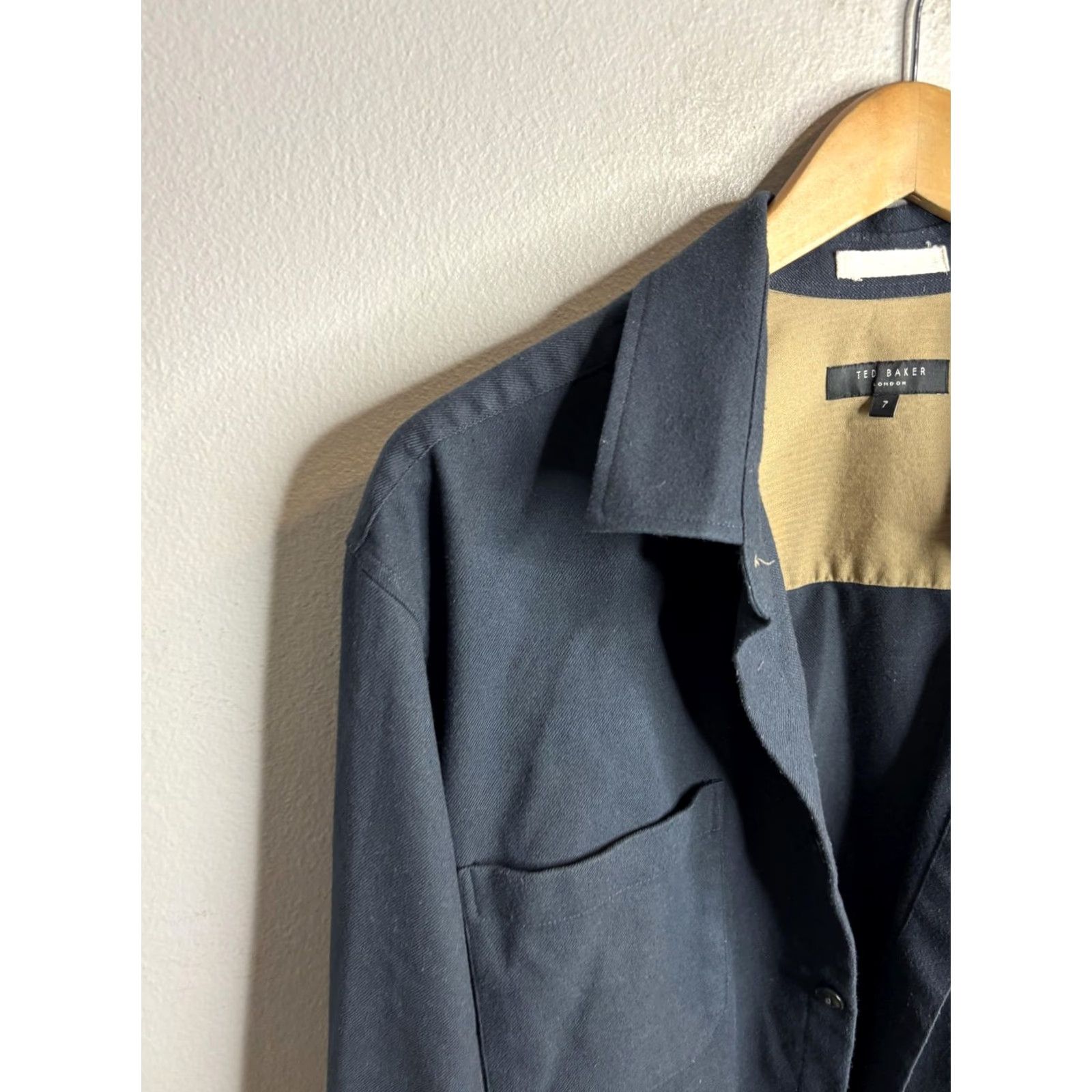 Ted Baker Ted Baker Shirt Mens 7XL Button-Up Long Sleeve Blue Casual Workwear Shirt Size US XXL / EU 58 / 5 - 2 Thumbnail
